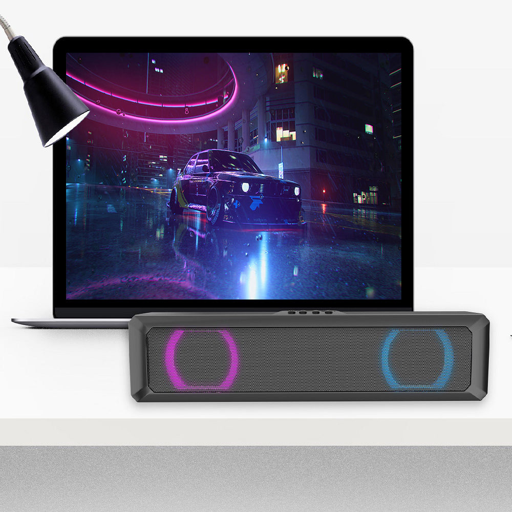 RGB Light Desktop Bluetooth Speaker Soundbar HiFi Stereo TV Computer Loudspeaker RGB Light Desktop Bluetooth Speaker Soundbar HiFi Stereo TV Computer Loudspeaker